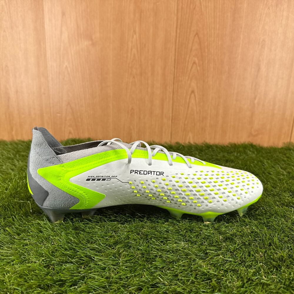 adidas Predator Accuracy.1 Low FG White Black GZ0032 Men’s 11.5 Soccer Cleats - Picture 7 of 7